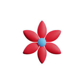 jasmine flower 3d rendering icon illustration png