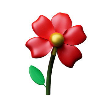 jasmine flower 3d rendering icon illustration png