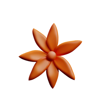 jasmine flower 3d rendering icon illustration png