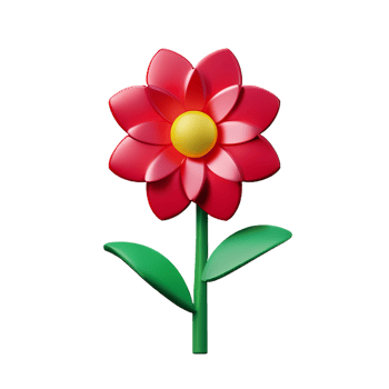 jasmine flower 3d rendering icon illustration png