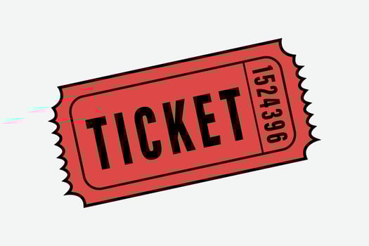 Raffle ticket vectors