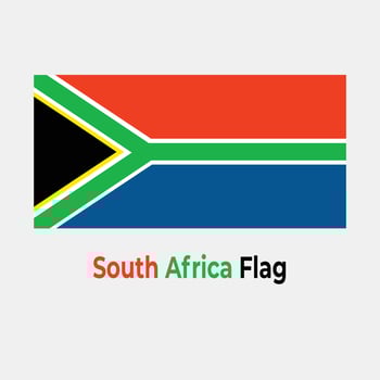 The South Africa Flag vector