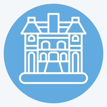 Icon Hanoi. related to Capital symbol. blue eyes style. simple design editable. simple illustration vector
