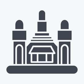 Icon Bangkok. related to Capital symbol. glyph style. simple design editable. simple illustration vector