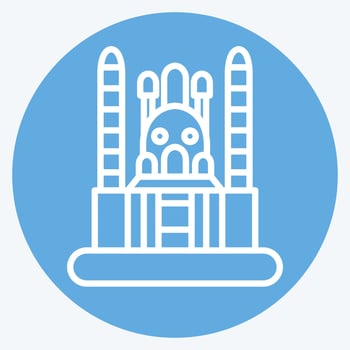 Icon Ankara. related to Capital symbol. blue eyes style. simple design editable. simple illustration vector