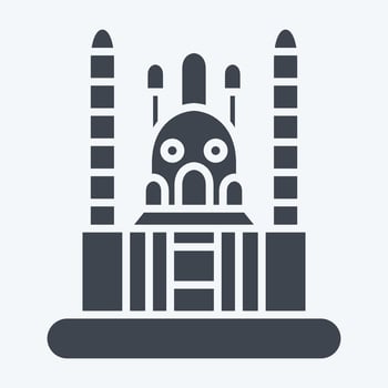 Icon Ankara. related to Capital symbol. glyph style. simple design editable. simple illustration vector