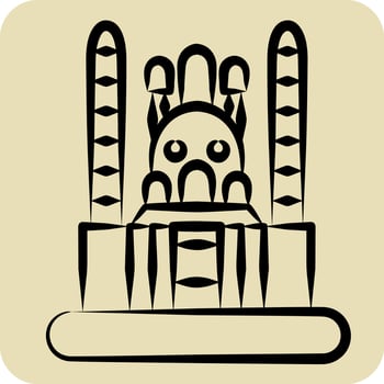 Icon Ankara. related to Capital symbol. hand drawn style. simple design editable. simple illustration vector