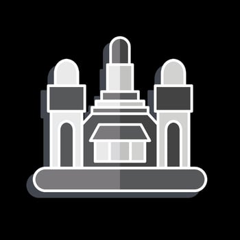 Icon Bangkok. related to Capital symbol. glossy style. simple design editable. simple illustration vector