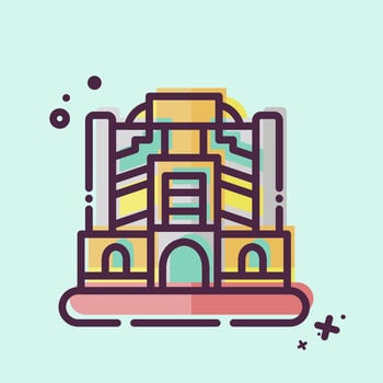 Icon Baghdad. related to Capital symbol. MBE style. simple design editable. simple illustration vector