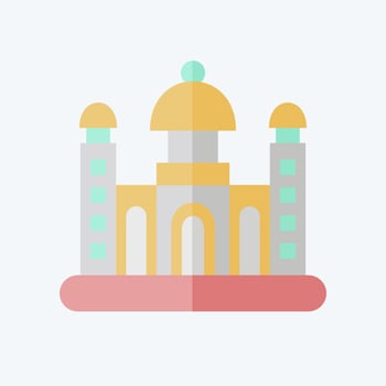 Icon Dhaka. related to Capital symbol. flat style. simple design editable. simple illustration vector