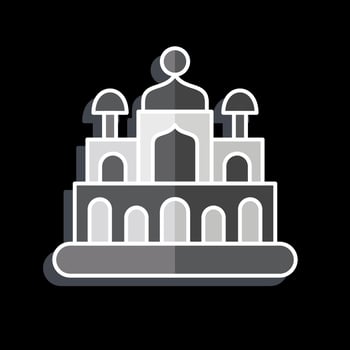 Icon New Delhi. related to Capital symbol. glossy style. simple design editable. simple illustration vector