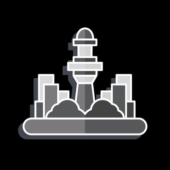 Icon Kuala Lumpur. related to Capital symbol. glossy style. simple design editable. simple illustration vector