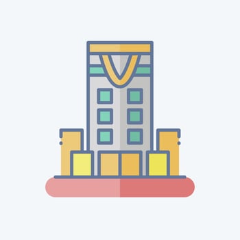 Icon Riyadh. related to Capital symbol. doodle style. simple design editable. simple illustration vector