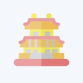 Icon Seoul. related to Capital symbol. flat style. simple design editable. simple illustration vector