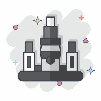 Icon Taipei. related to Capital symbol. comic style. simple design editable. simple illustration vector