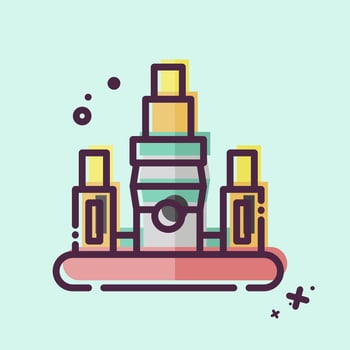 Icon Taipei. related to Capital symbol. MBE style. simple design editable. simple illustration vector
