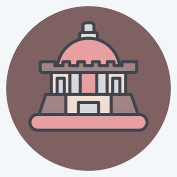 Icon Tashkent. related to Capital symbol. color mate style. simple design editable. simple illustration vector