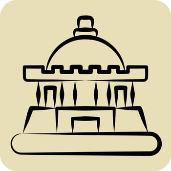 Icon Tashkent. related to Capital symbol. hand drawn style. simple design editable. simple illustration vector