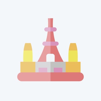 Icon Tokyo. related to Capital symbol. flat style. simple design editable. simple illustration vector