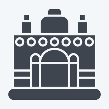 Icon Vientiane. related to Capital symbol. glyph style. simple design editable. simple illustration vector