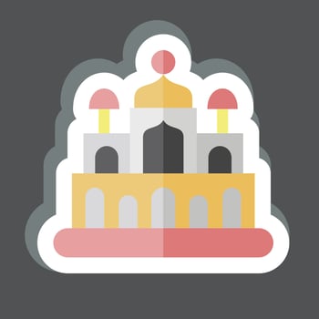 Sticker New Delhi. related to Capital symbol. simple design editable. simple illustration vector