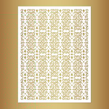seamless cut mandala decorative pattern template vector