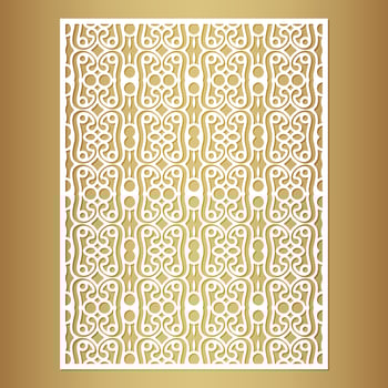 seamless cut mandala decorative pattern template vector