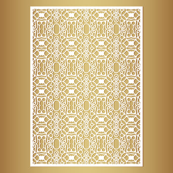 seamless cut mandala decorative pattern template vector
