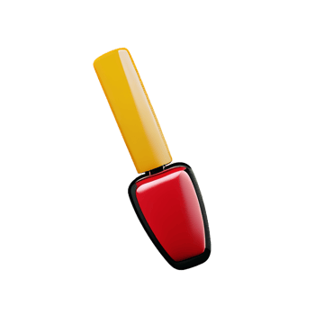 nail polish 3d rendering icon illustration png