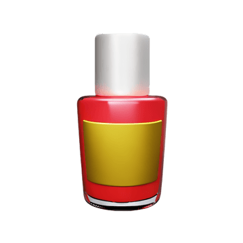 nail polish 3d rendering icon illustration png