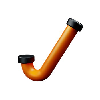 pipe 3d rendering icon illustration png