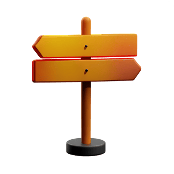 wood sign 3d rendering icon illustration png