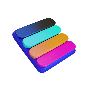 color palette  3d rendering icon illustration png