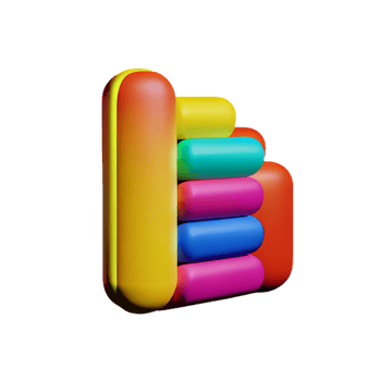 color palette  3d rendering icon illustration png