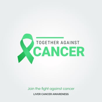 Hope Shines Brightest. Liver Health Awareness vector