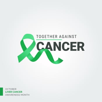 Brighten the Path. Liver Cancer Vector Background