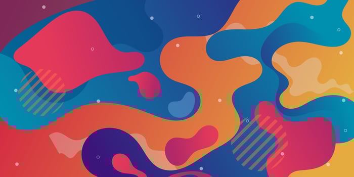 Colorful flowing wave background with modern abstract shapes. Very suitable for poster, banner, cover, advertisement, wallpaper, etc. vector