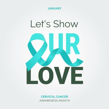 Championing Cervical Wellness Vibrant Vector Background Posters