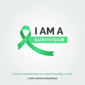 Triumph Over Liver Cancer Challenges. Awareness Posters vector