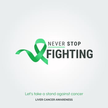 Raising Hope. Brushing Away Cancer. Liver Health vector
