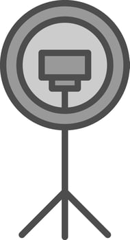 Ring light Vector Icon Design