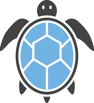 Sea Turtle Icon Image. vector