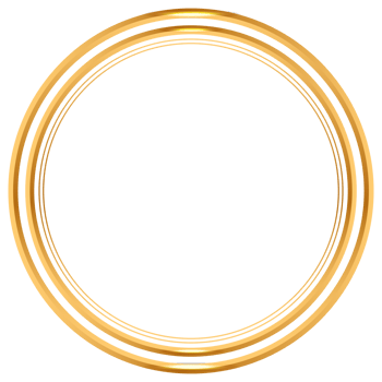 Golden circle frame text box with gold award ribbon icon anniversary badge png