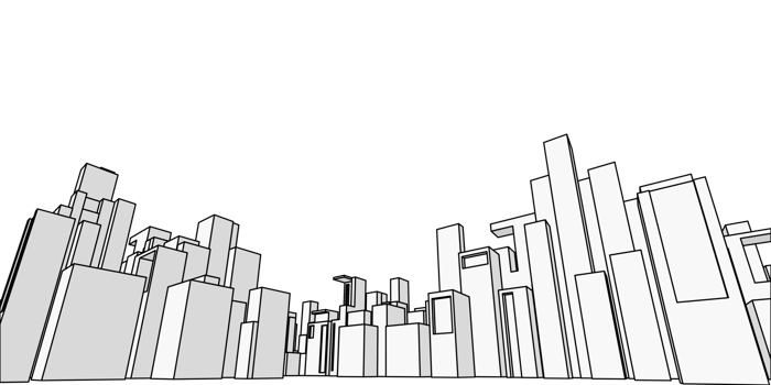 Cityscape, Building perspective, Modern building in the city skyline png
