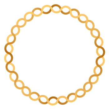 Chiness Golden circle frame clipart png