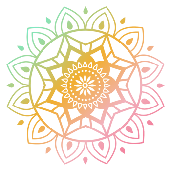 Soft gradient mandala ornament outline pattern. Indian geometric art graphic. Isolated coloring book. png