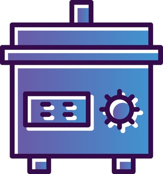 Slow cooker Vector Icon Design