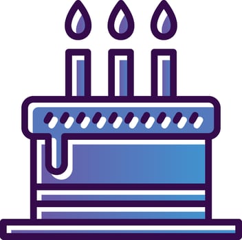 Cake Vector Icon Design