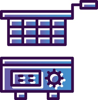 Deep fryer Vector Icon Design