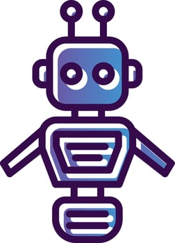 Robot Vector Icon Design